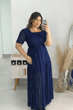 Vestido Loren Liso Plus Size