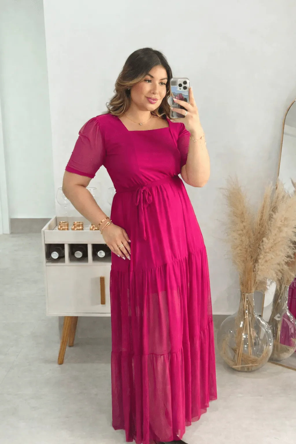 Vestido Loren Liso Plus Size