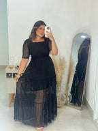 Vestido Loren Liso Plus Size