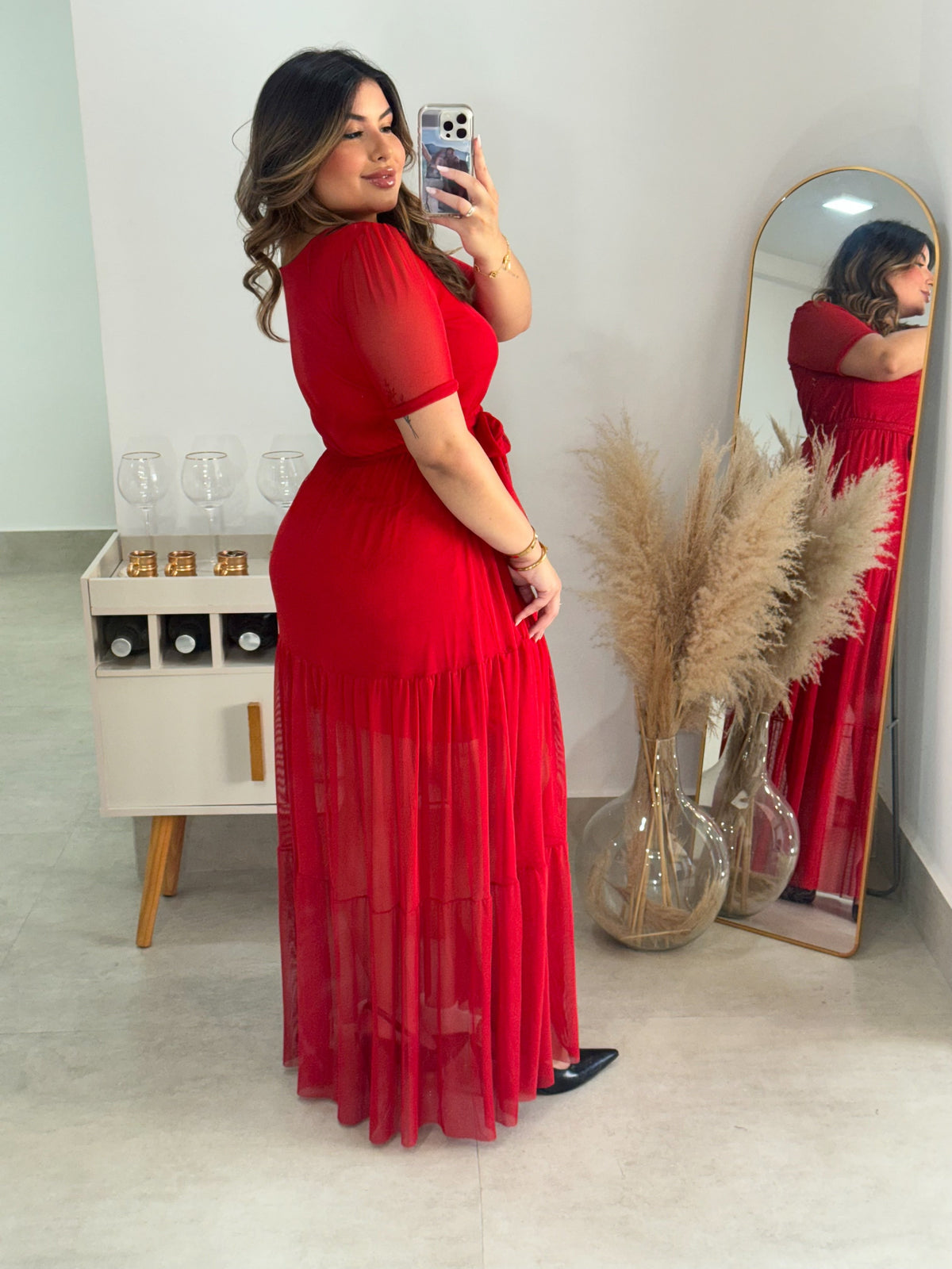Vestido Loren Liso Plus Size