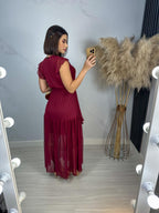 Vestido Izzy Manga Curta Liso