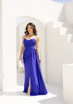 Vestido Longo Acetinado Suzan