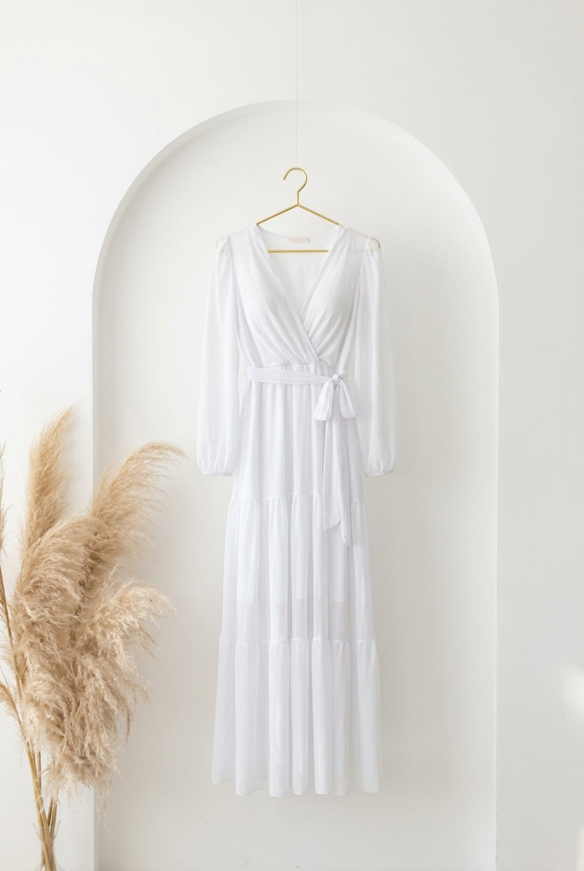 Maxi dress — Hanging Lifestyle Shot | Generated by Modelize