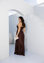 Vestido Longo Acetinado Suzan