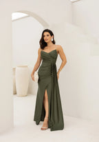 Vestido Longo Acetinado Suzan