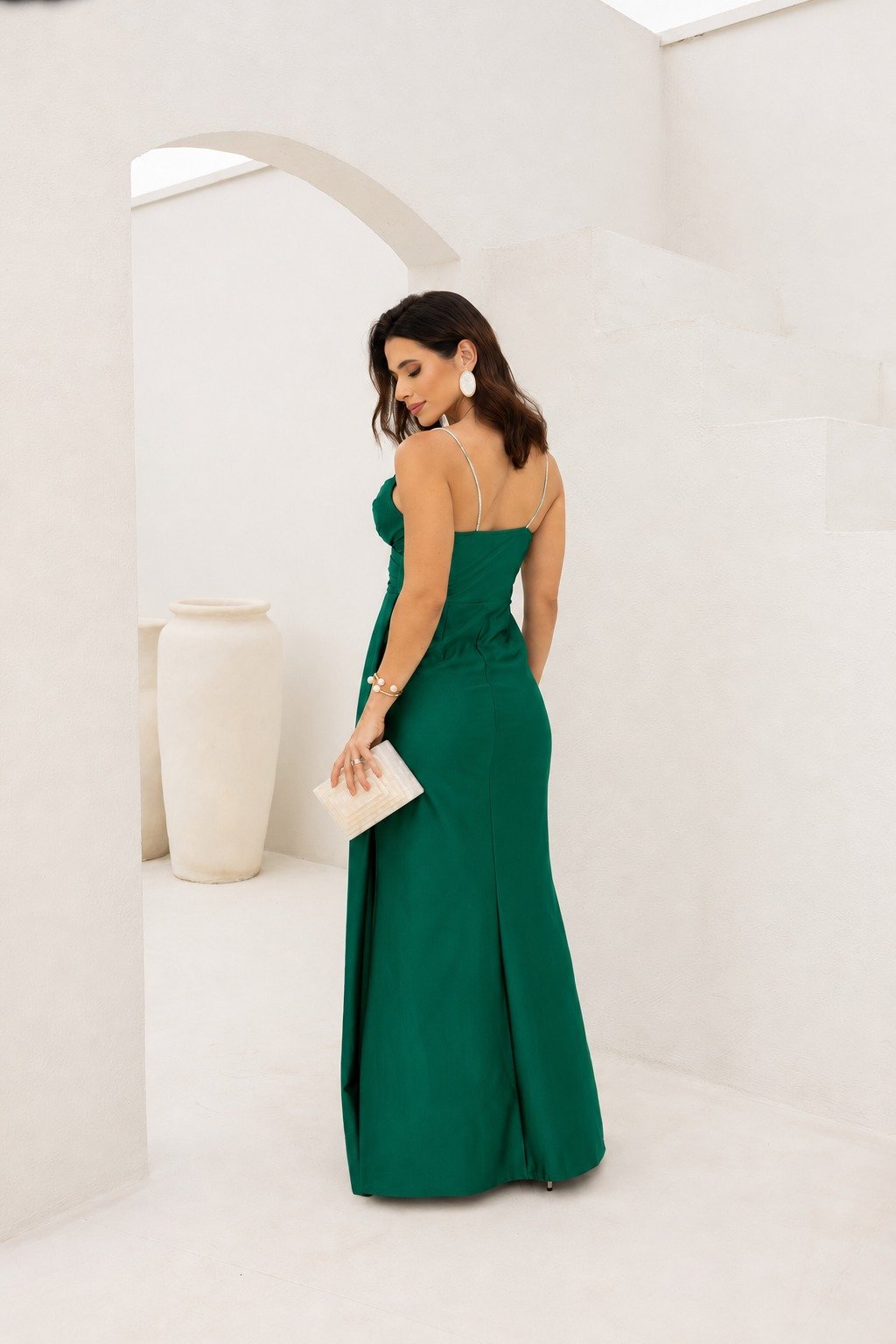 Vestido Longo Acetinado Suzan